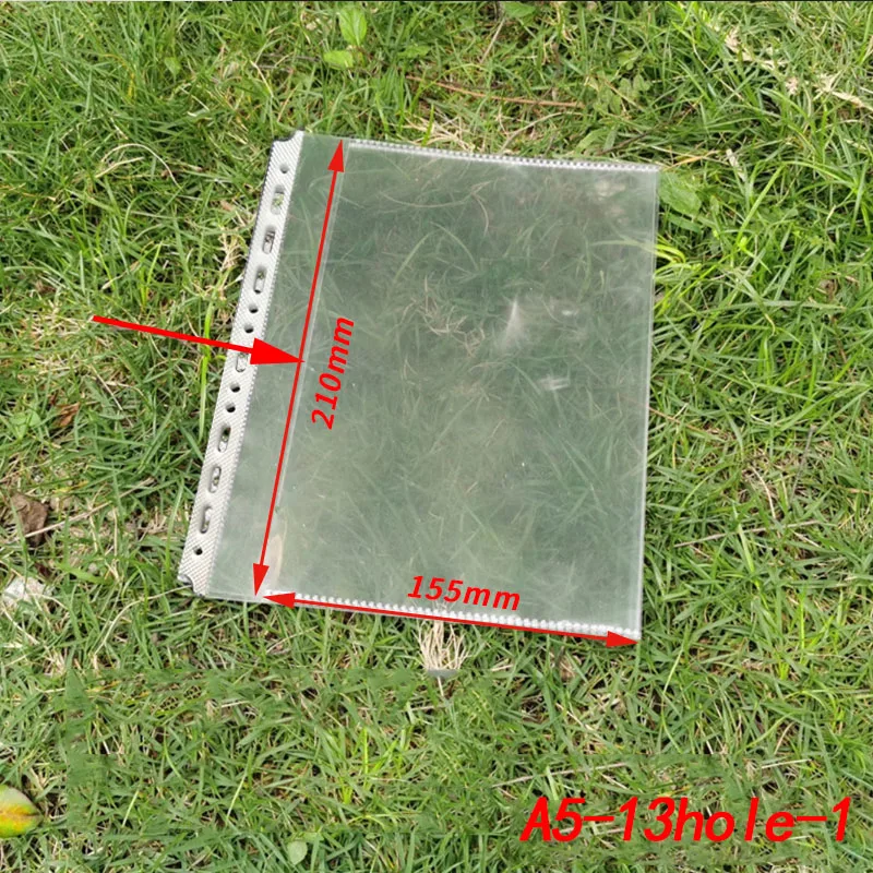 25 ШТ. Прозорі пластикові пакети для папок A5B5A4A3 для документів Прозорий аркуш Захисники для заповнення аркушів Органайзер для швидкозшивачів для блокнотів