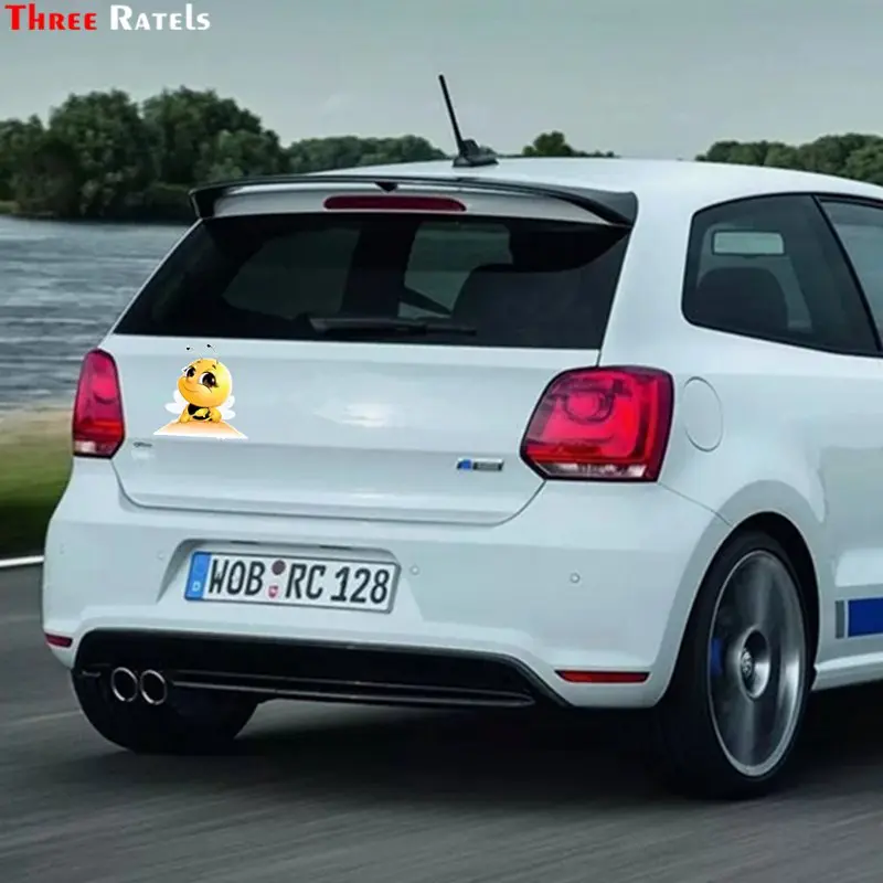 

Three ratels FTC-665# cartoon beatiful lovely honey bee wall bedroom computer auto car sticker decoration