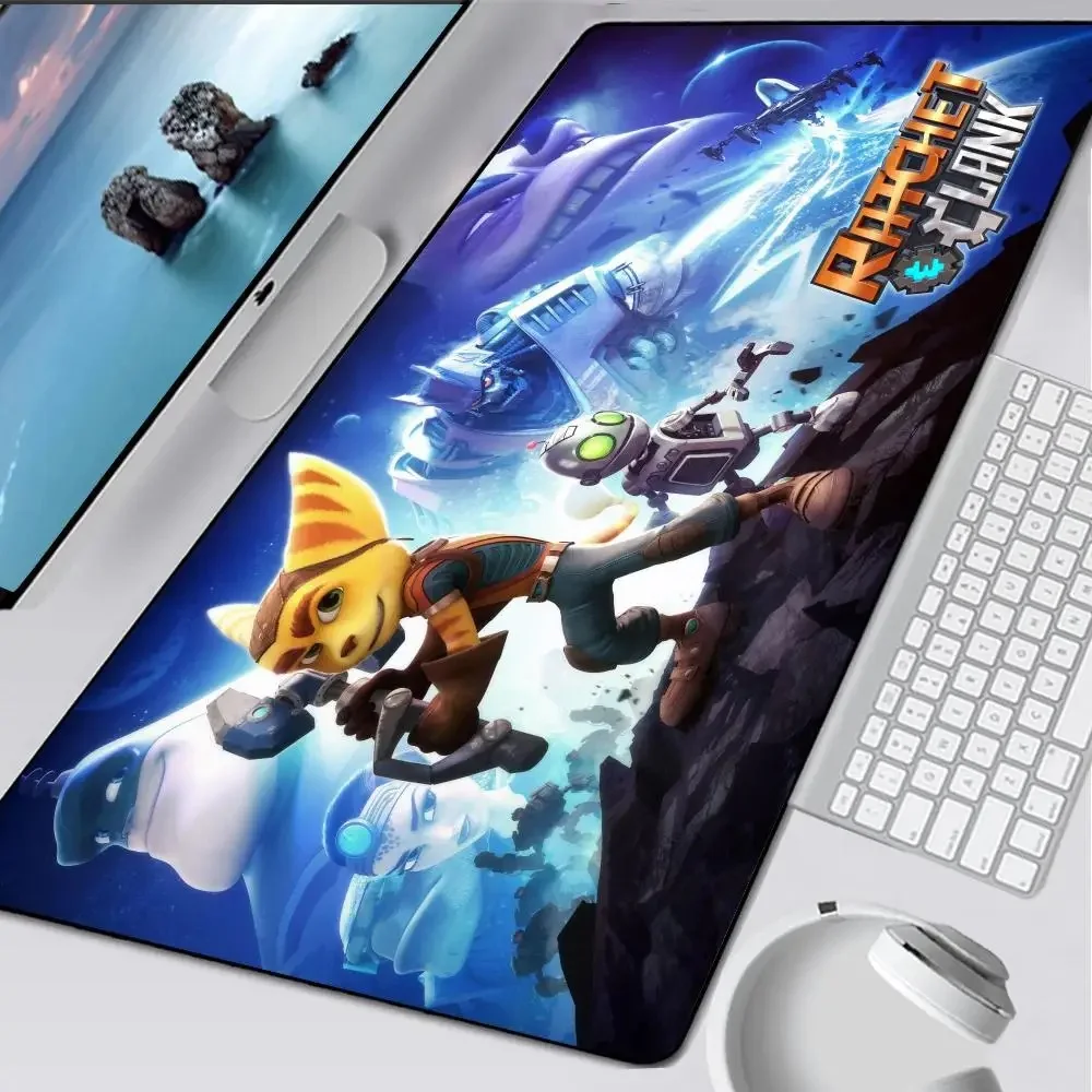 Ratchet And Clank Rift Apart Large Gaming Mouse Pad Computer Mousepad Pc Gamer Mouse Mat Laptop Mausepad Keyboard Mat Desk Pad