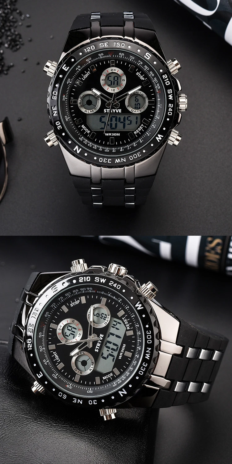 Fashion Sport Watch Men Waterproof Chronograph Casual Watches Alarm Clock Digital Watch Relogio Masculino