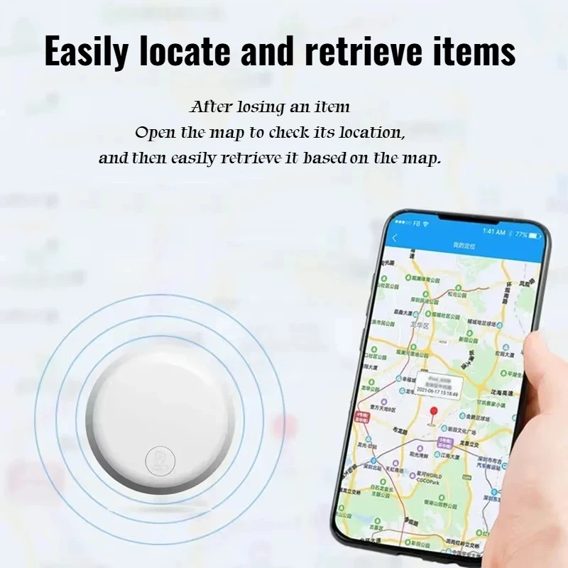 Advanced Bluetooth GPS Smart Tracker and Anti-Lost Device with Finder Capabilities