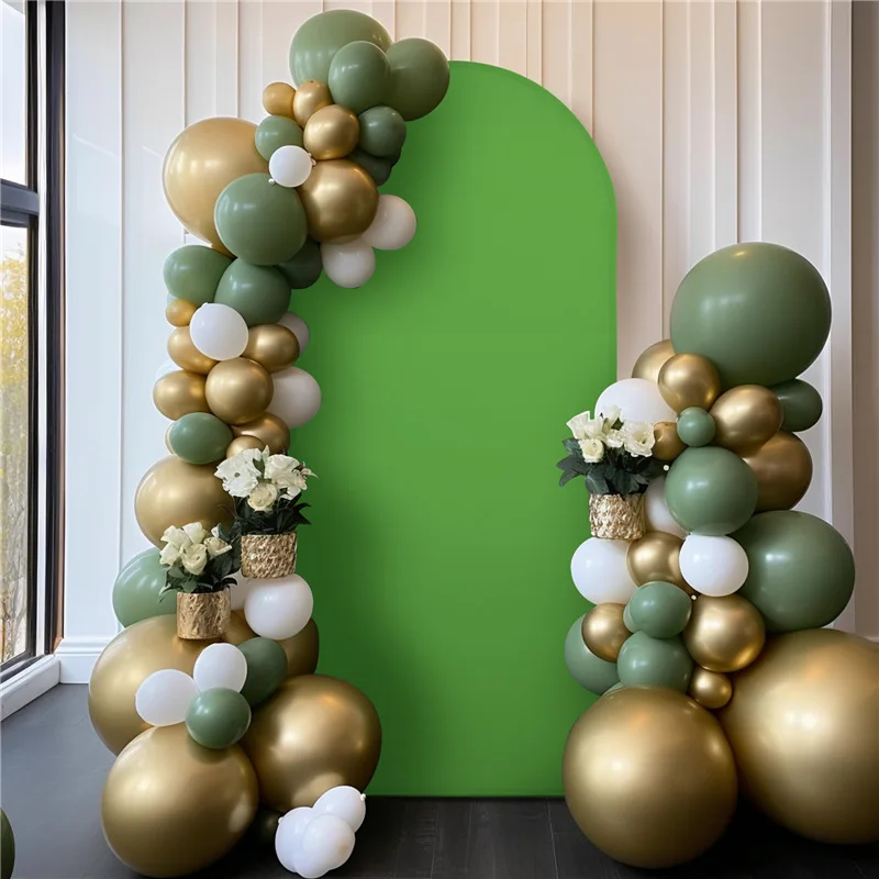 Bogen Stoff bezug einfarbig elastische Stoff bezug Hochzeit Geburtstags feier Hintergrund Wand dekoration falten beständig verdickt – Detail 20