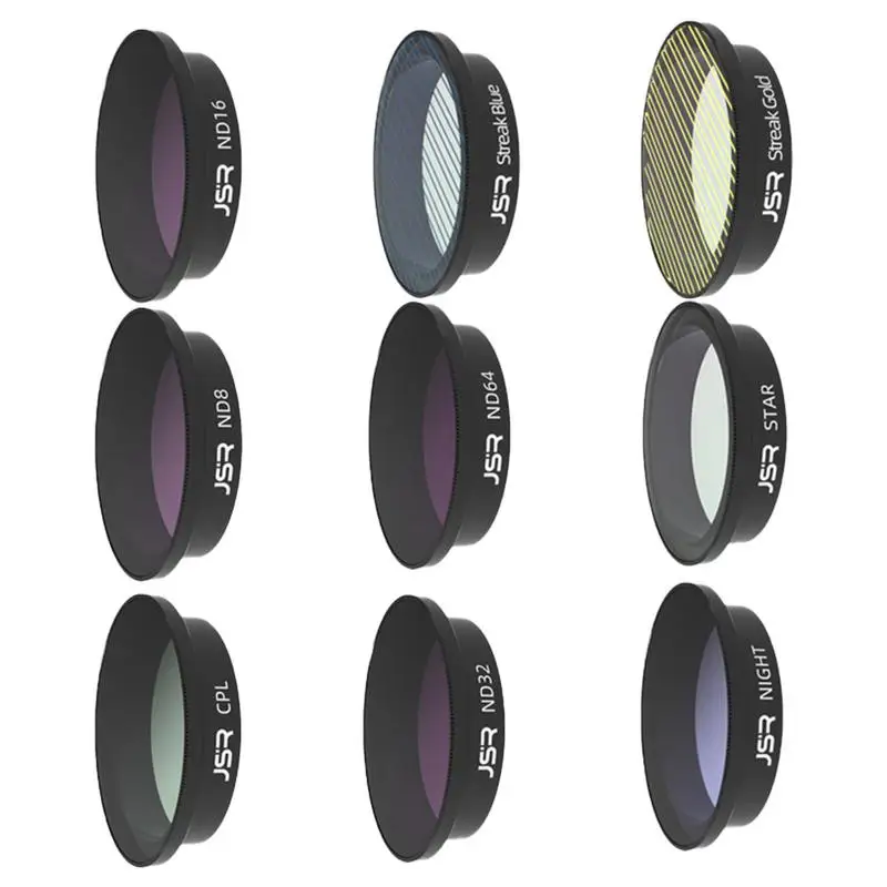 

Drone Camera Lens Filters For DJIs Avata Dustproof Camera Accessories Protective Lens Blade Design Prevent Overexposure For UAV