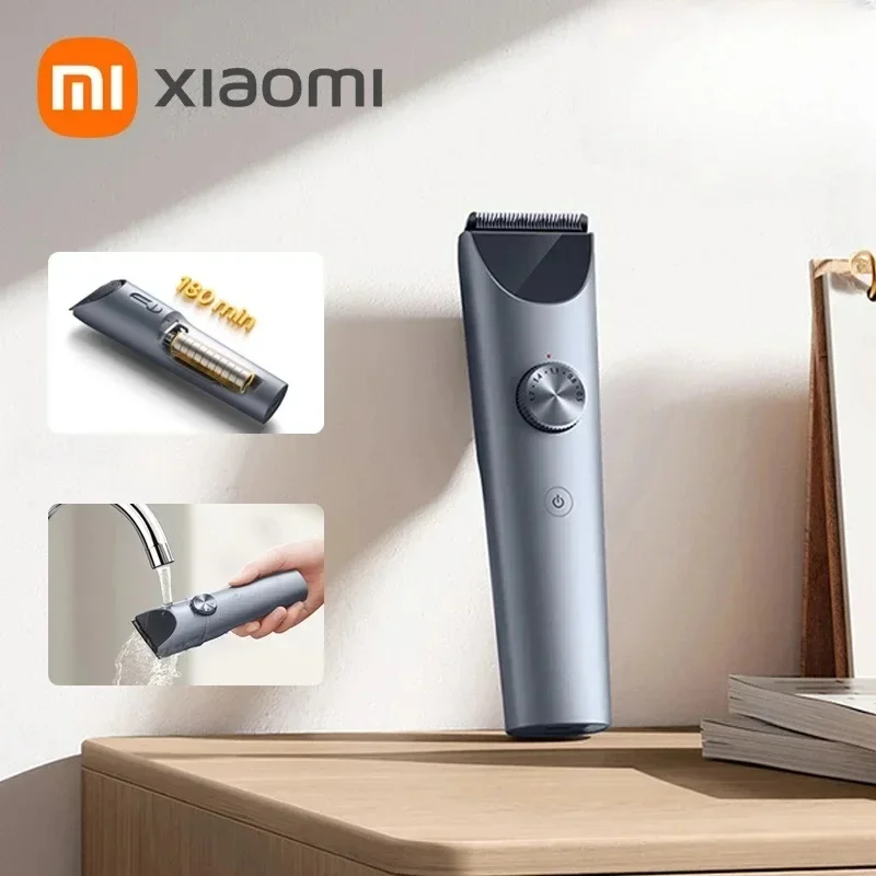 NEW Iconic Brand MIJIA Hair Clippers 2 Titanium Alloy Blade Men Sideburns Electric Shaver Wireless Hair Cutting Trimmer Barber Cutter