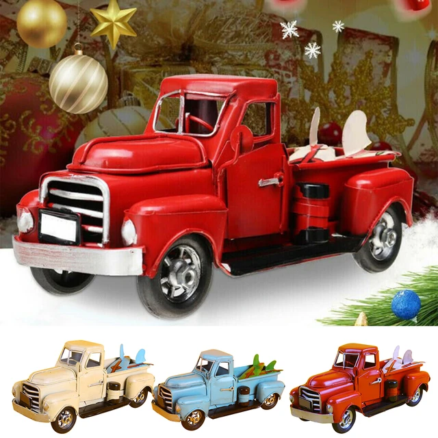 Vintage Car Stylish Metal Rustic Pickup Truck Iron Metal Car Models Desktop  Decorative Ornaments for Home Office Shelf - AliExpress