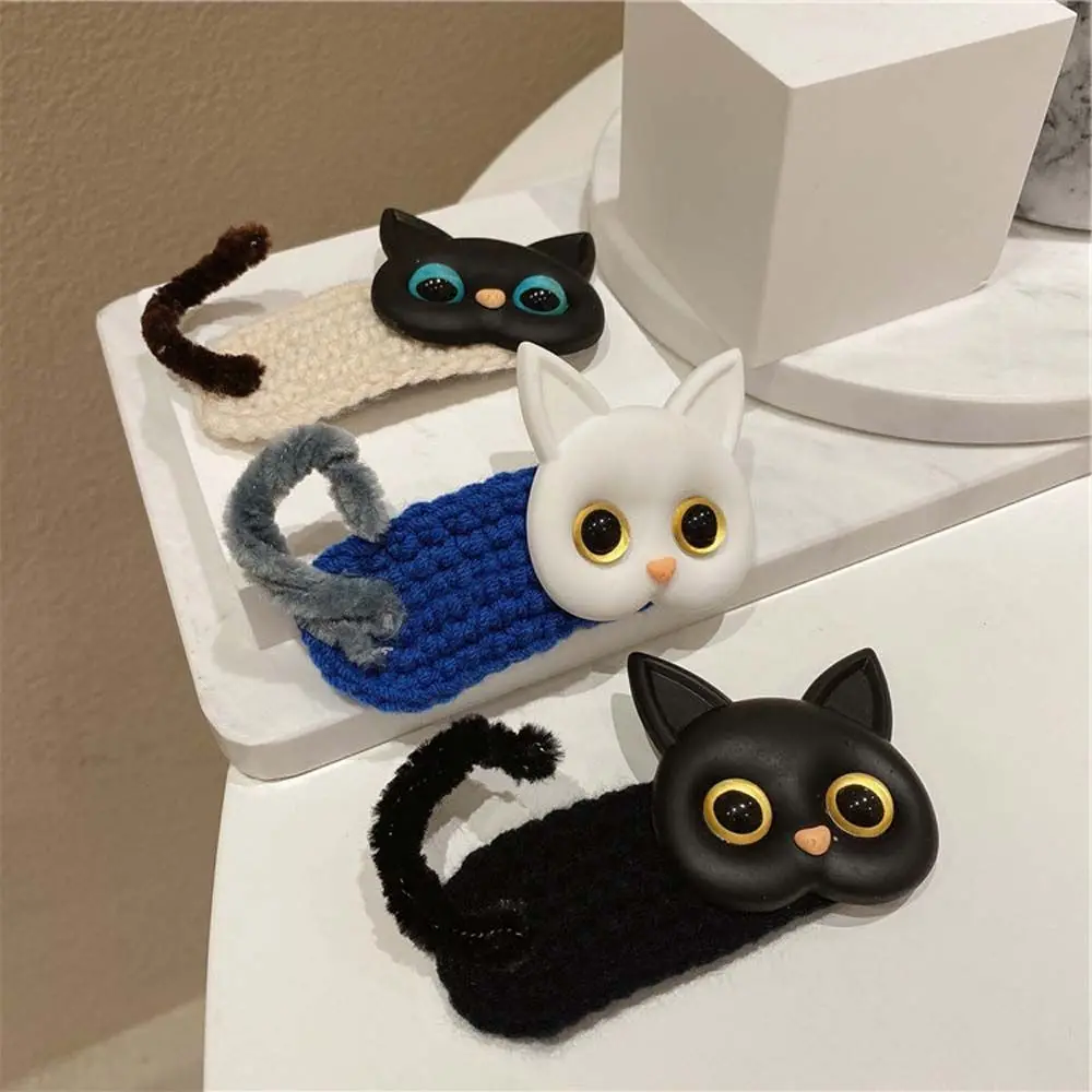 

Hair Accessories Side Hair Clip Girls Hair Holder Girls Gift Women's Hairpin Knitted Cat Barrette Cat Hair Clip Korean Style