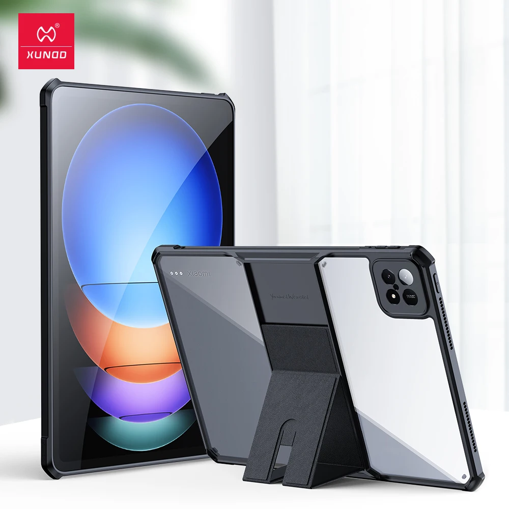 Xundd-shell à Prova de Choque com Suporte Magnético Invisível Estojo para Xiaomi Pad 6s Pro Capa para Tablet Airbag 124 Polegadas