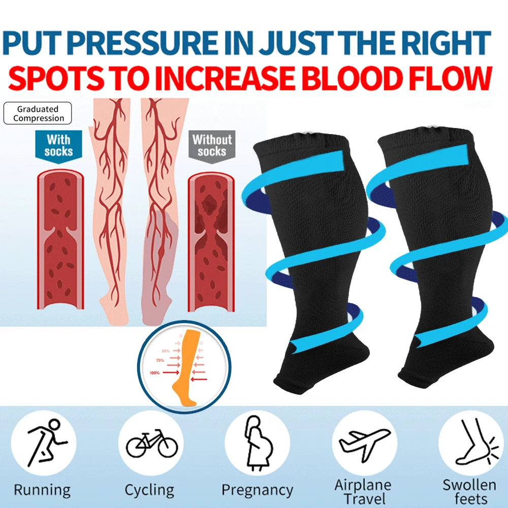 Blood Flow Compression Socks And Swelling Compression Stockings