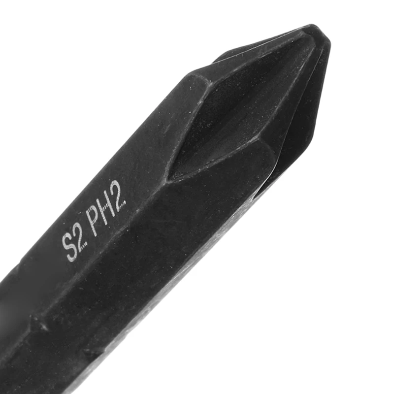 블랙 8mm 합금강 나사 충격 비트 강력한 자기 비트 내마 모성 PH1 / PH2 / PH3 3 개 세트 도구 40JA