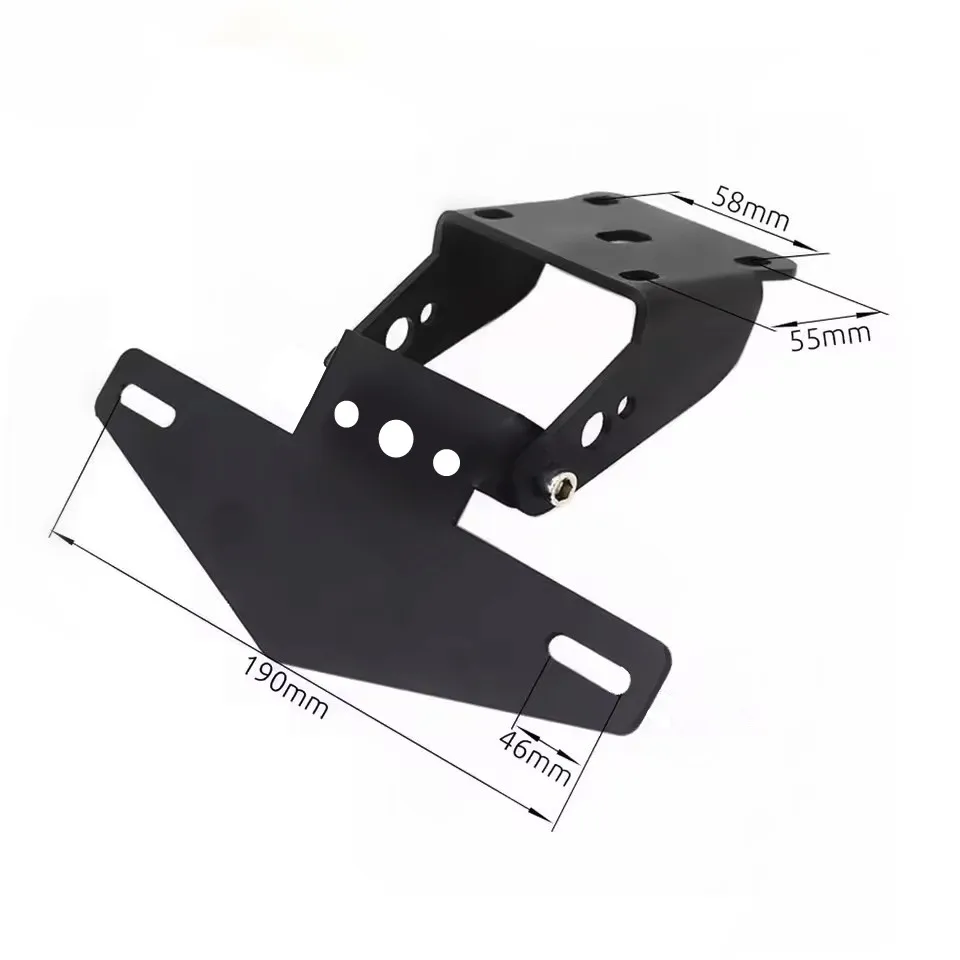 Motorcycle License Number Plate Frame Holder Bracket Adjustable For KTM Duke 250 390