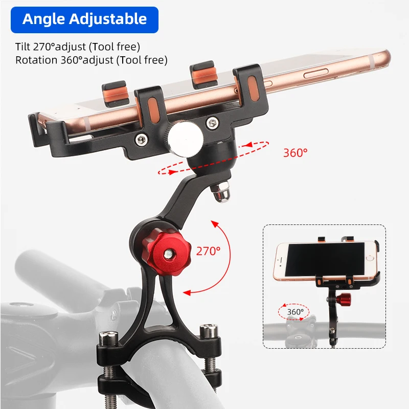 Deemount-携帯電話ホルダー,ラック,360度回転,スマートフォンホルダー