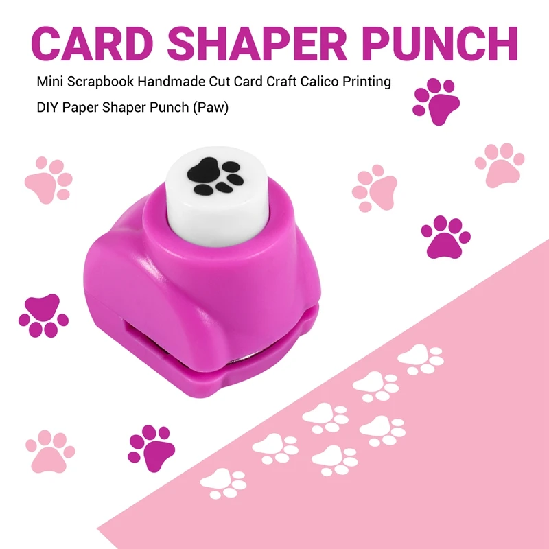 Mini Scrapbook Handmade Cut Card Craft Calico Printing DIY Paper Shaper Punch (Paw) paper craft punch
