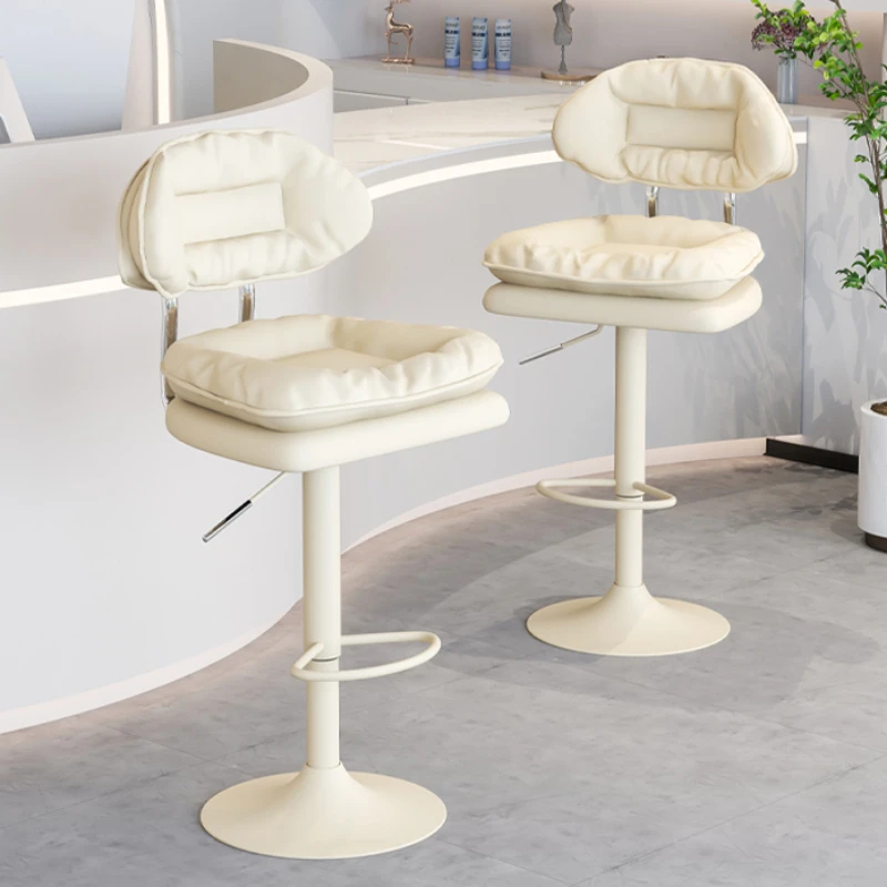 

Design Modern Bar Chairs Minimalistic Metal High Swivel Bar Stools Counter Nordic Sillas Para Barra Salon Furniture