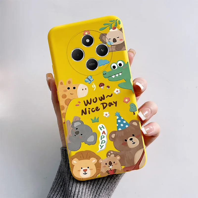 Cute Cat & Puppy Cartoon Silicone Phone Case - Soft TPU Bumper Cover