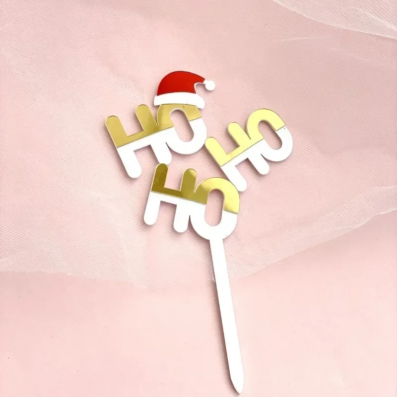 Creative Party Tortenaufsatz Merry Christmas – Gold, Glitzernd, 4,1x7 Cm, Lebensmittelecht