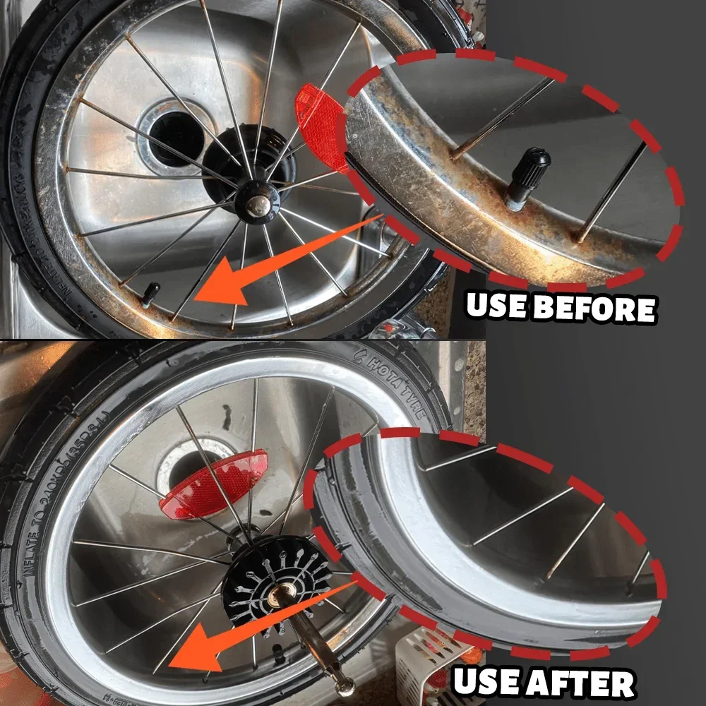 Automotive Rust Removal Spray for Pots Showers And Wheels