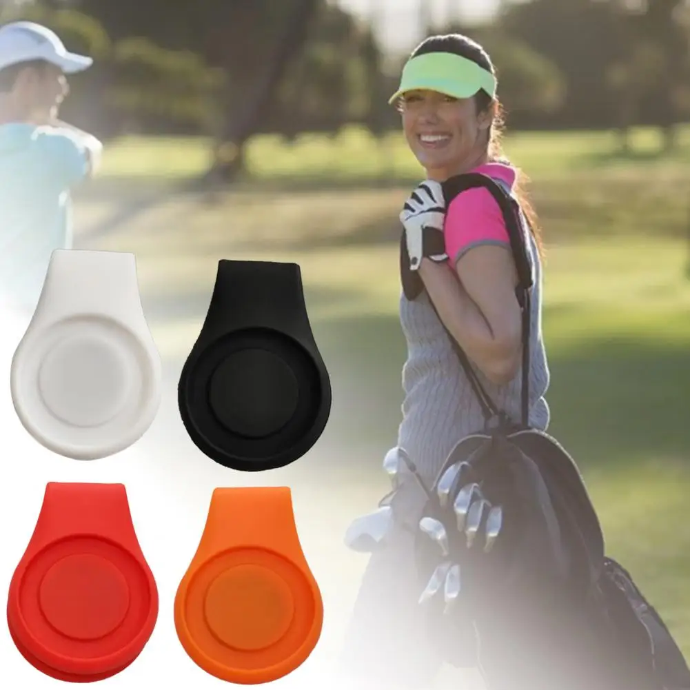 

Mini Ball Marker Hat Clip Compact Structure Silicone Hat Clip Exquisite Magnet Golf Hat Clip