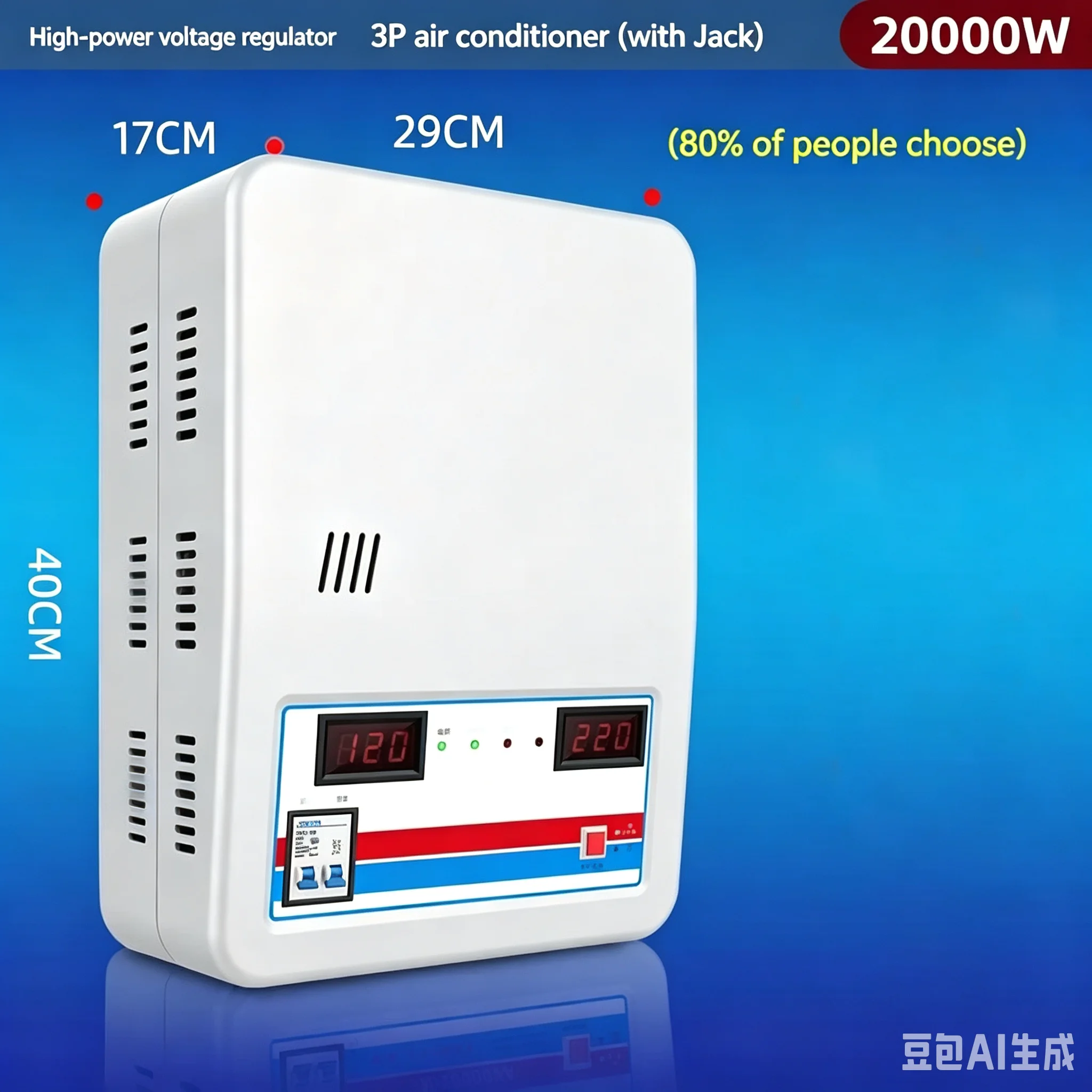 15000W 자동 220V 전압 안정기 고출력 가정용 상업용 에어컨 전압 조정기