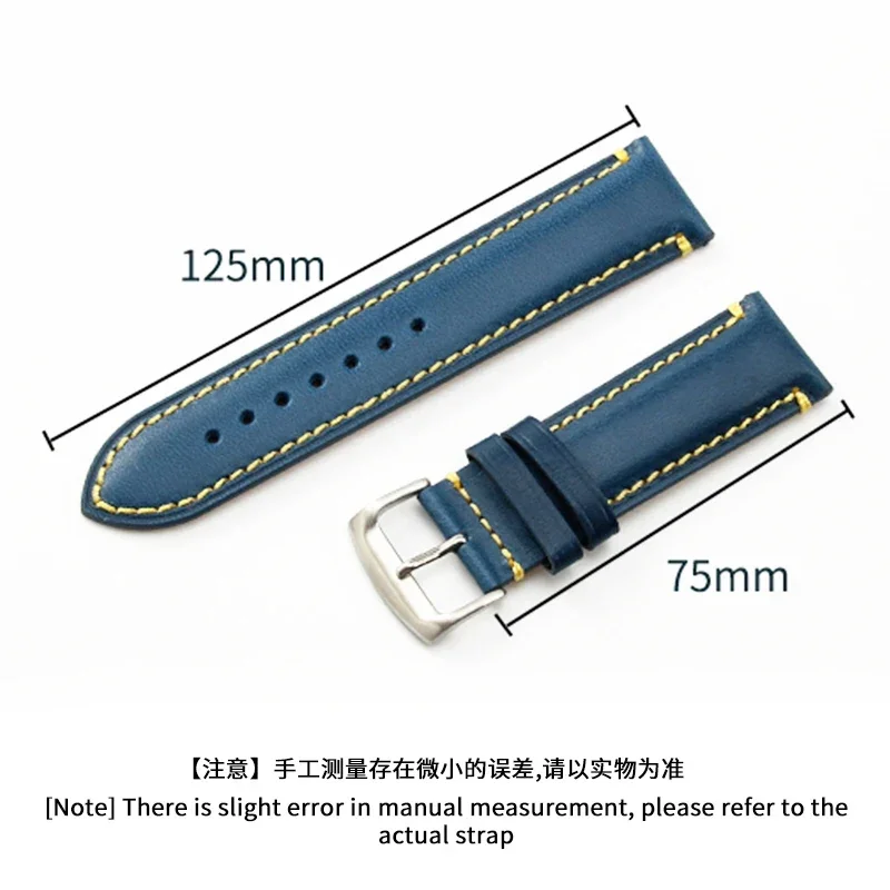 Ремешок из воловьей кожи для часов Citizen Blue Angel Air Eagle AT8020 Jy8078 первого второго поколения, удобный и дышащий, 22 23 мм (art.: 3920c853bca63) - 3920c853bca63