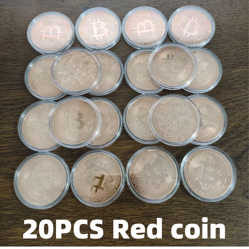 Gold Plated Collectible Bitcoin Coin – Commemorative Art Piece with Display Case