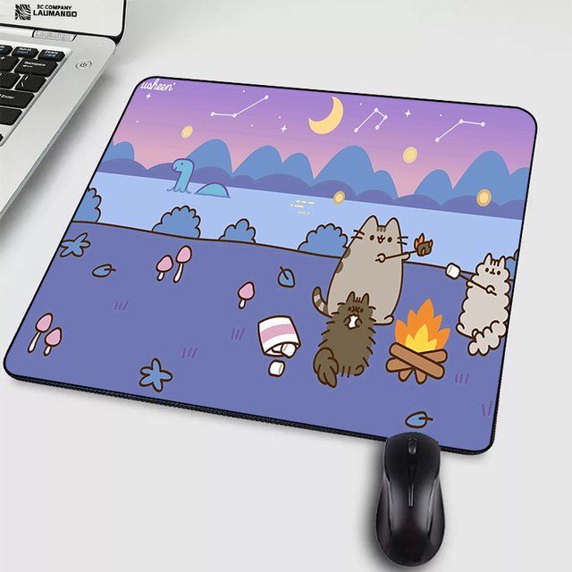 Cat Cartoon Mouse Pad Anime Mausepad PC Gamer Cabinet Tapis De Souris Varmilo Keyboard Gaming Accessories Laptop Mousepad