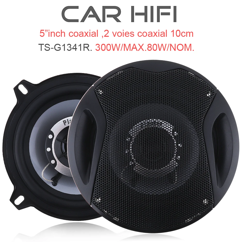 2pcs Car HiFi Coaxial Door Auto Audio Music Stereo Full Range Frequency Speakers for Any Vehicle Audio System