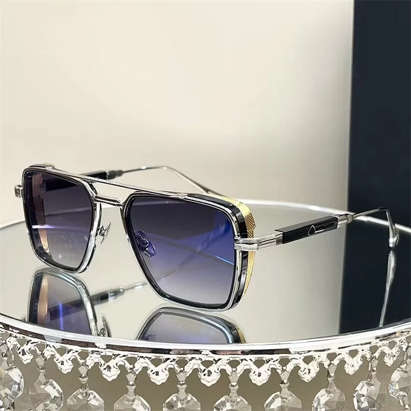 

New Brand Designer Sunglasses Men Women American Pilot Style PADKYLOBI Uv400 High Quality Acetate Sun Glasses With Original Box