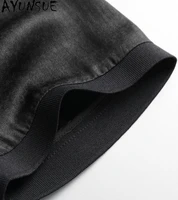 Polo en gaze de soie de luxe AYUNSUE pour homme, 100 % soie de mûrier véritable, jacquard, manches courtes, collection 2026 4