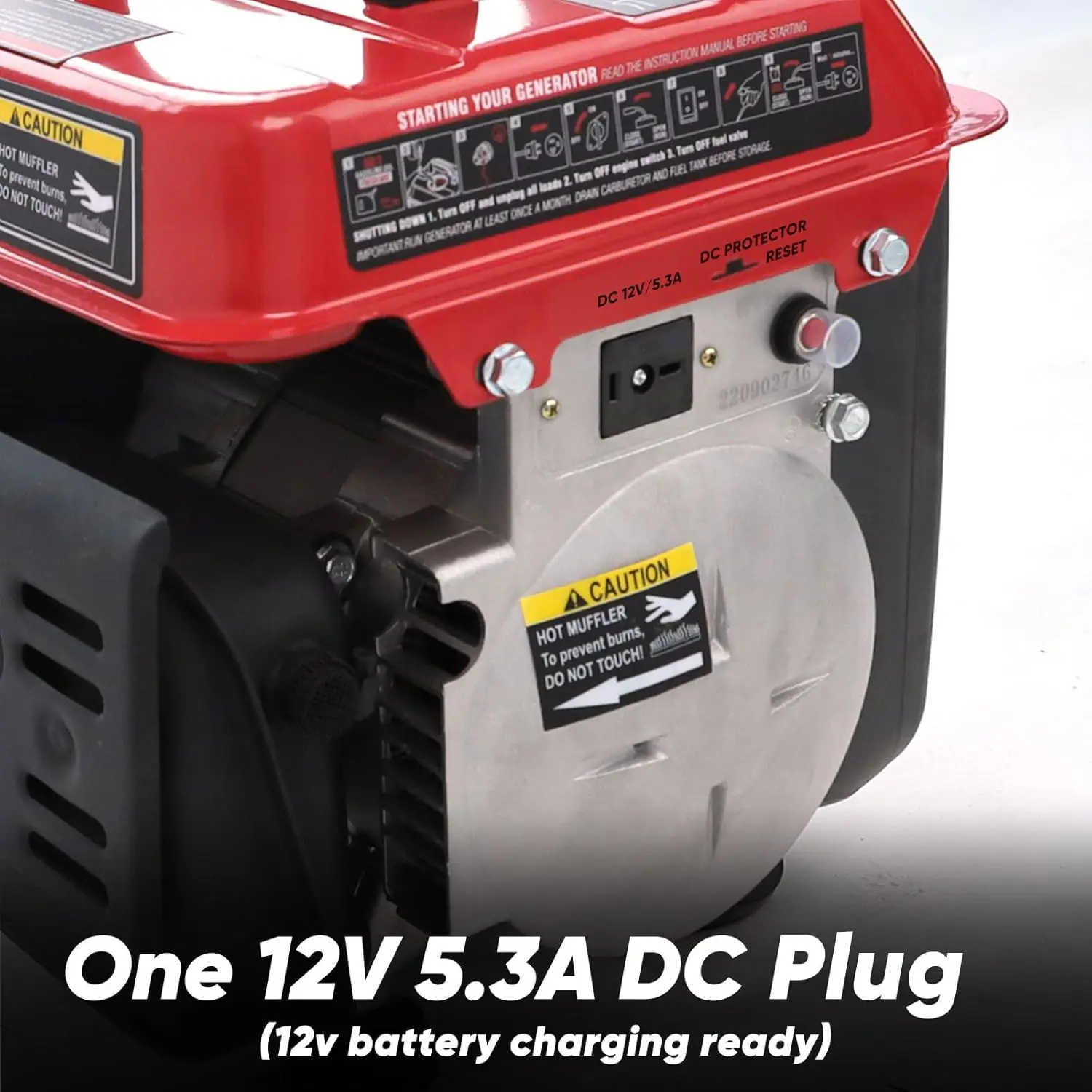 1200W Portable Generator, Small Generator for Home Backup Use Camping Outdoor, Ultralight, Super Quiet, EPA Compliant