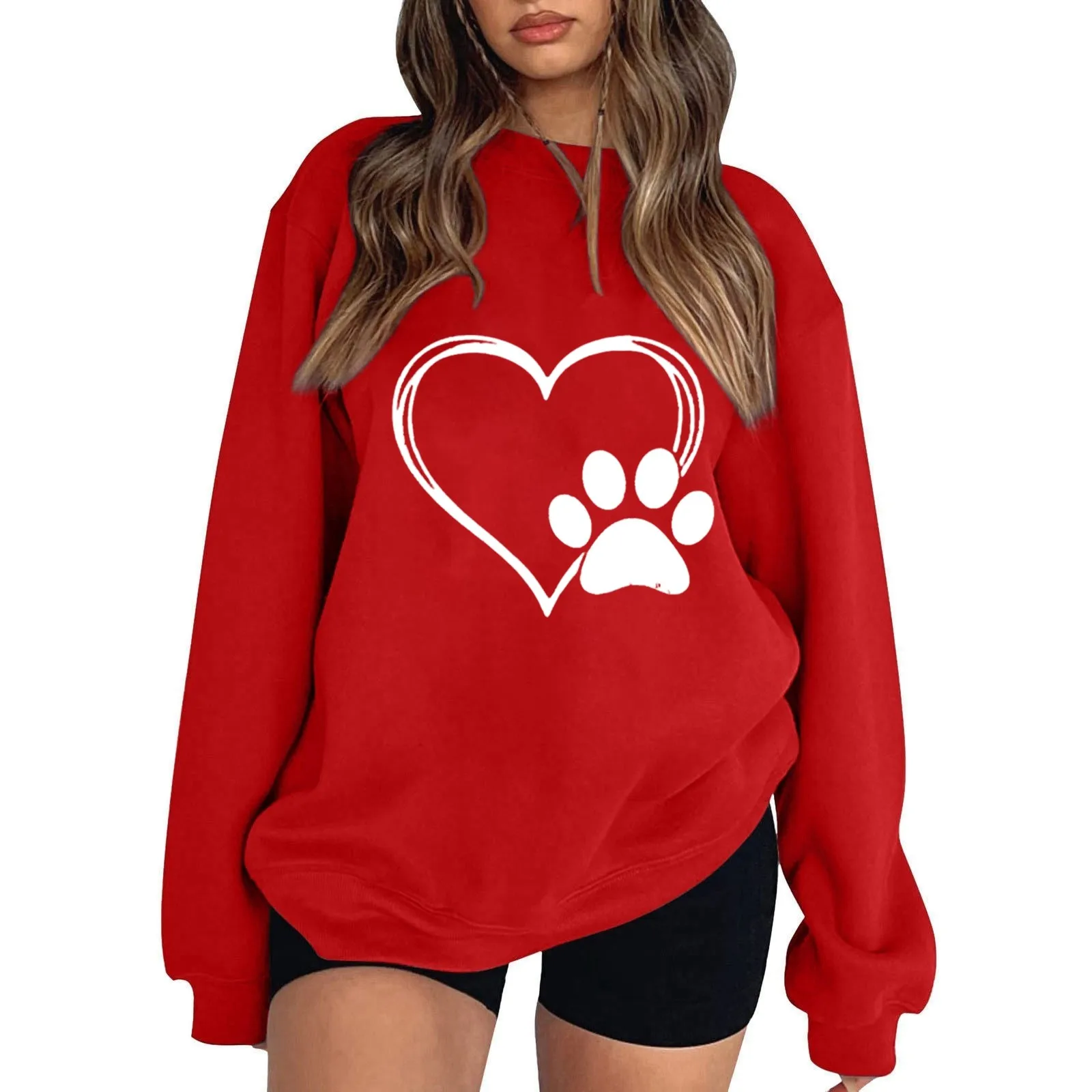 

Core Print Hoody Sweatshirt Girlfriend Hoodies Honeymoon Valentine'S-Day Lover Pullovers Festive Boyfriend Casual Sudaderas