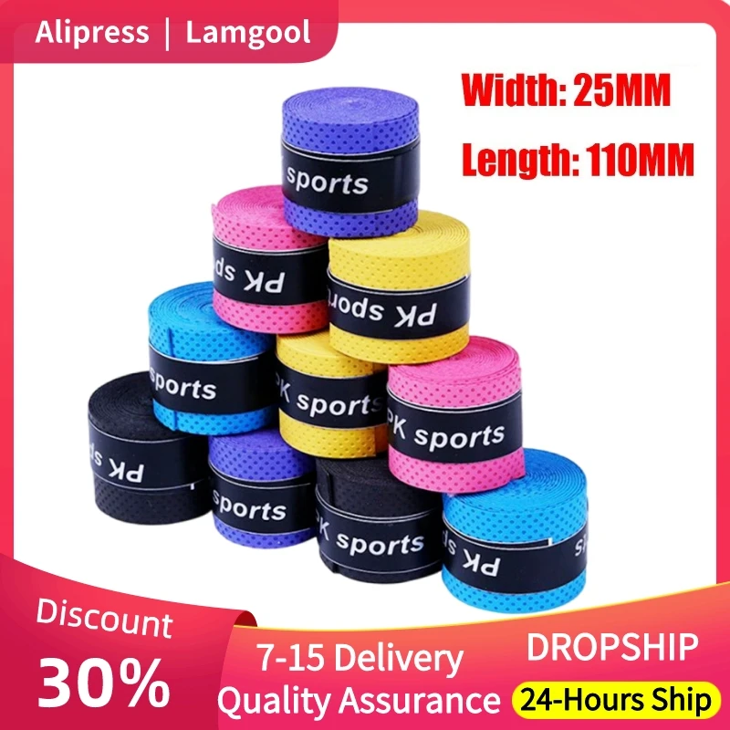 

1/5/10/20Pcs Tennis Overgrip Tennis Anti-Slip Racket PU Fishing Rod Handle Sweatband Absorbing Sweat Belt antivibrador Grip Hot