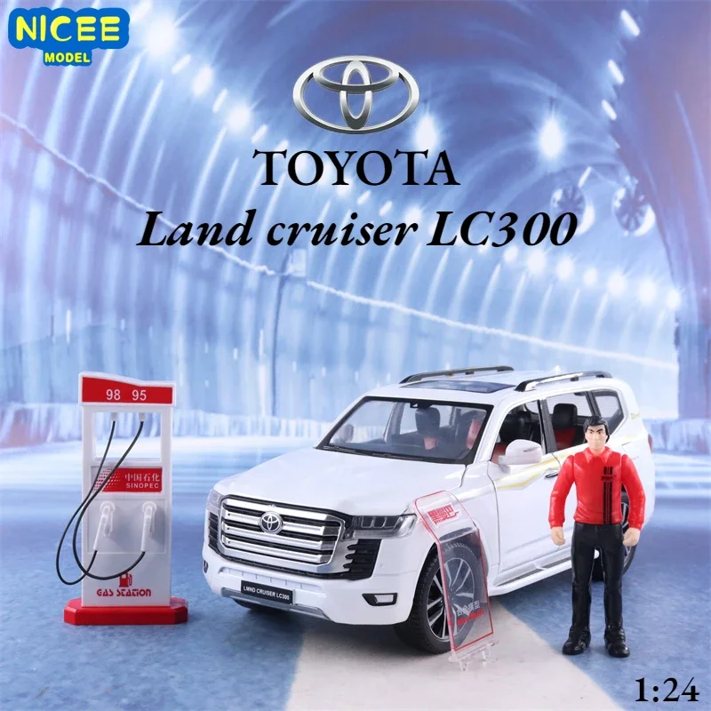 1:24 Toyota LAND CRUISER LC300 SUV Alloy Model Car Diecasts Metal Casting Sound Light Car For Children Vehicle Toys F511