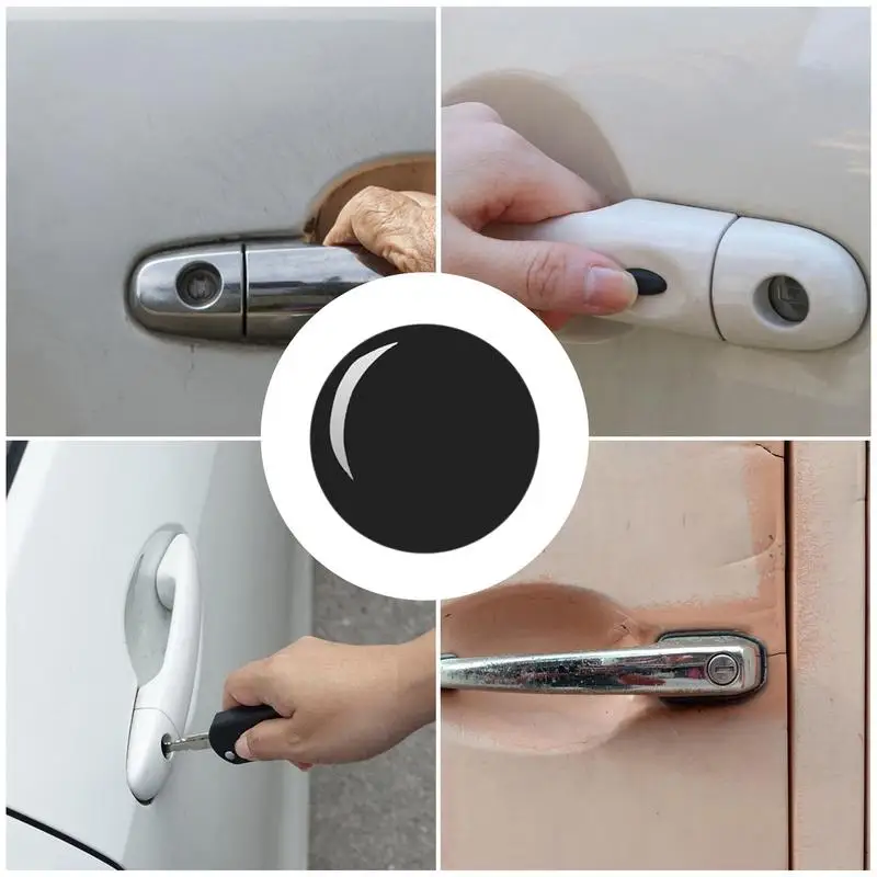 4PCS Car Door Lock Keyhole Cap Decals Auto Exterior Lock Keyhole Decal Decorations