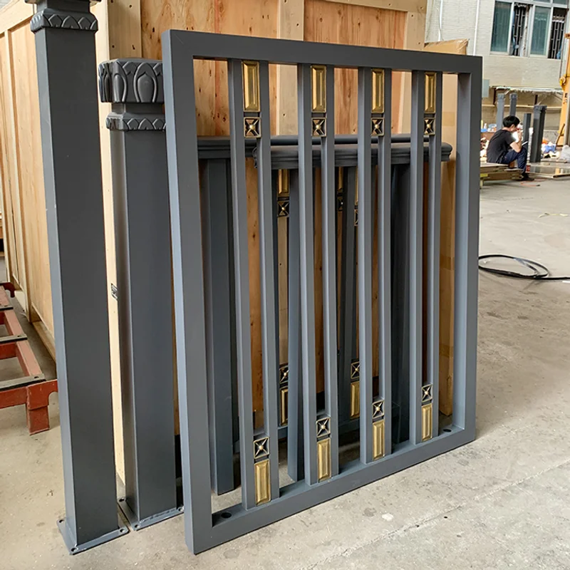 Latest elegant modern aluminum art patio door Villa front door solid