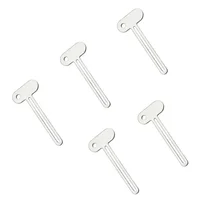 5Pcs Stainless Steel Toothpaste Tube Squeezers Metal Key Toothpaste Squeezers For Bathroom Hair Dye Cosmetic Tubes Squeezer 1