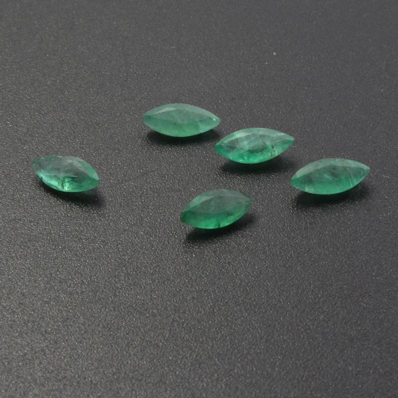0.25ct Natural Emerald Loose Gemstone 3.5mm * 7mm Marquise Cut I Grade Emerald Loose Stone