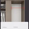 vanzlife Useful Extendable Stainless Steel Wardrobe Clothes Rod Adjustable Closet Rail Pole Curtain Telescopic Hanging Rod 46~95 5