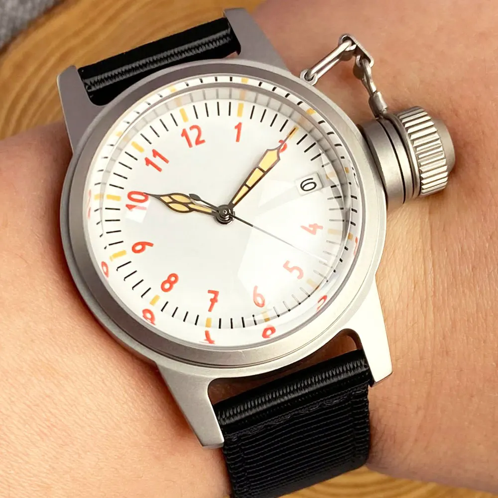 Orologio Da Polso Da Uomo Automatico Vintage Nh35 Diver Frog-Man Steel Watches Dome Sapphire Glass Snake Hand Orologio Sportivo Impermeabile Montre