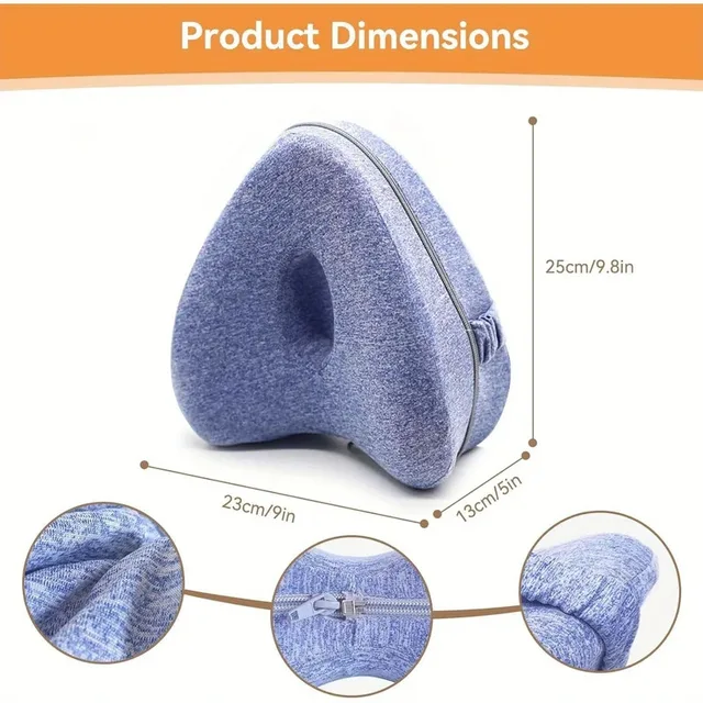 Memory Foam Leg Knee Foam Support Pillow Side Sleeper Sciatica Orthopedic Sciatica Back Hip Relief Pillow For Bed Sofa 5