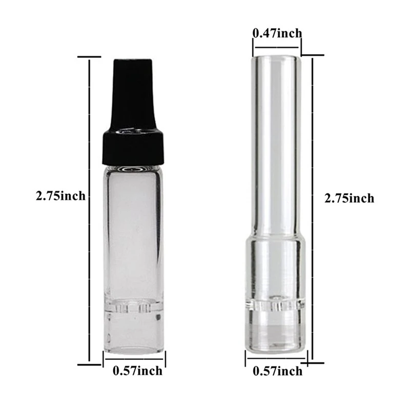 Glass Aroma Tube Stem Mouthpiece For Arizer Air Solo Bent Straight Glass Replacement Stem