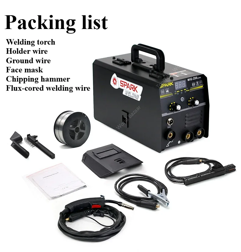 Airless two-guarantee manual argon arc welding three-purpose integrated welding machine