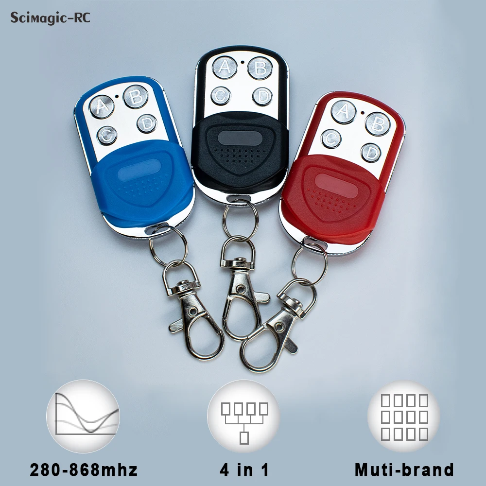 280-868MHz Garage Door Remote Control Cloning Key Fob - Universal Copy For LiftMaster, Chamberlain 2 thumbnail image