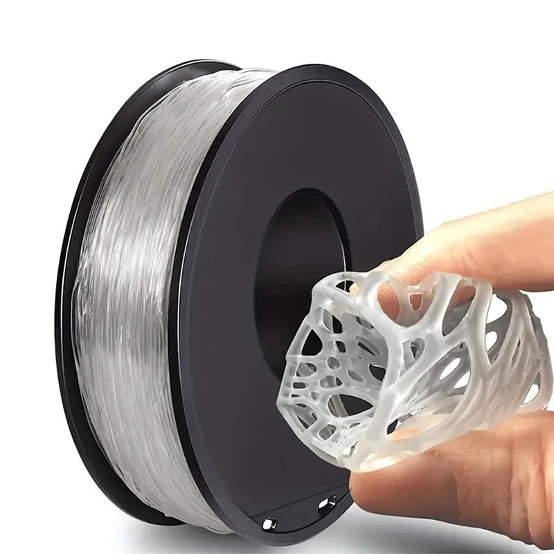 TPU Flexible Filament Transparent Blue 1Kg 500g 250g 3D