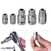 7 Types Universal Socket Hex Bit Holder Converter 1/4 3/8 1/2 Ratchet Socket Adapter Spanner Wrench Screwdriver Bit 1