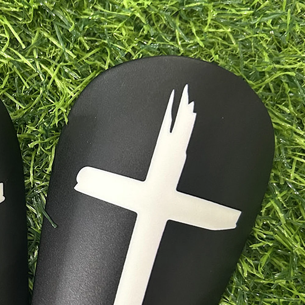 1 Pair Football Shin Pads Shock Absorbing Cross Soccer Shin Guards Lightweight Soccer Leg Protector for Kids Youth and Adults