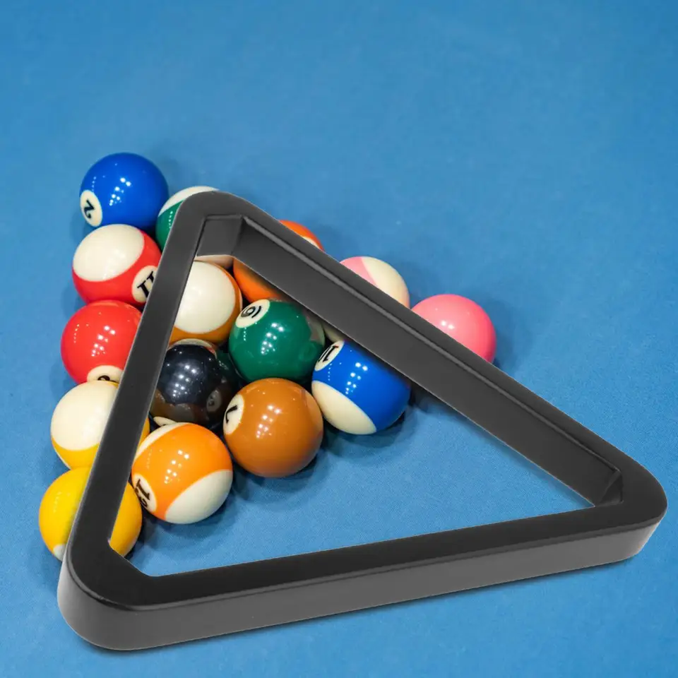 Solid Wood Billiard Rack - UK Standard Triangle For Pool & Snooker
