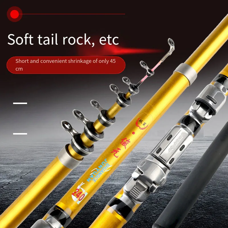 Canne à Pêche Télescopique Carbone Ultra Légère – 3.6-10m, Voyage Et Carpe