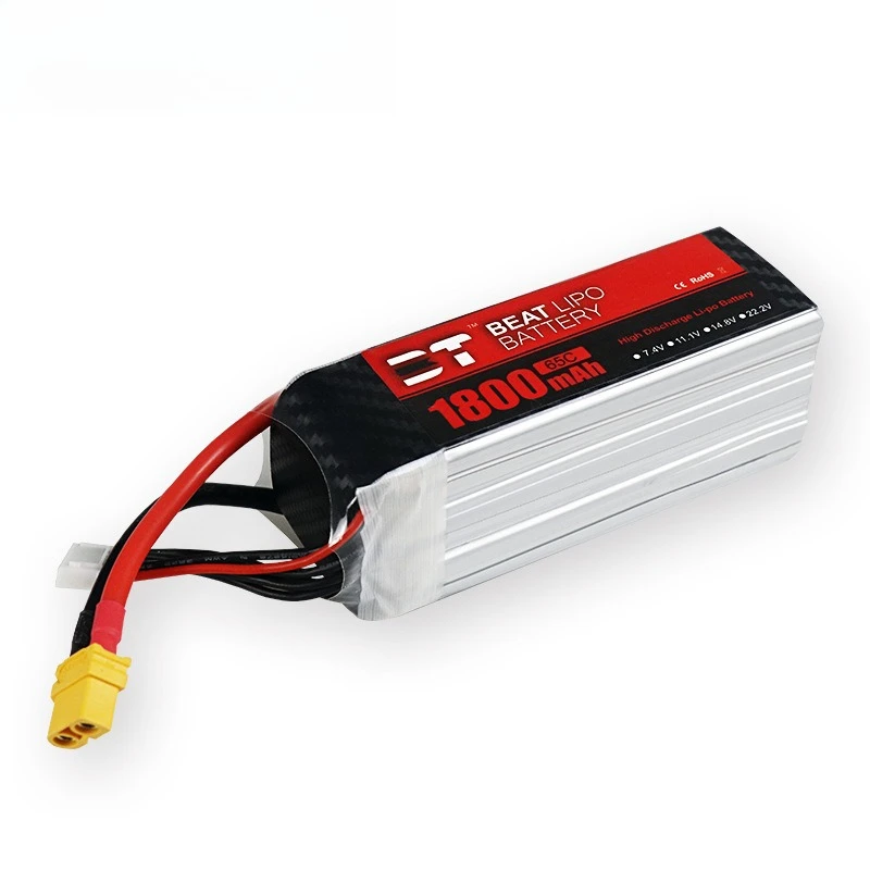 Batterie Drone 6S 22.2V 1800mAh 65C XT60/T Plug pour RC FPV