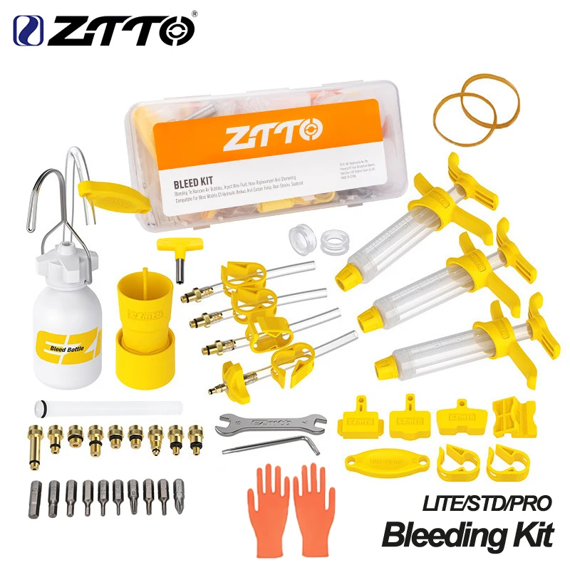 ZTTO Hydraulic Disc Brake Bleed Kit Bicycle, Ezmtb MTB Road Bike Brake Repair Tool For Sram Shimano MAGURA Avid Series
