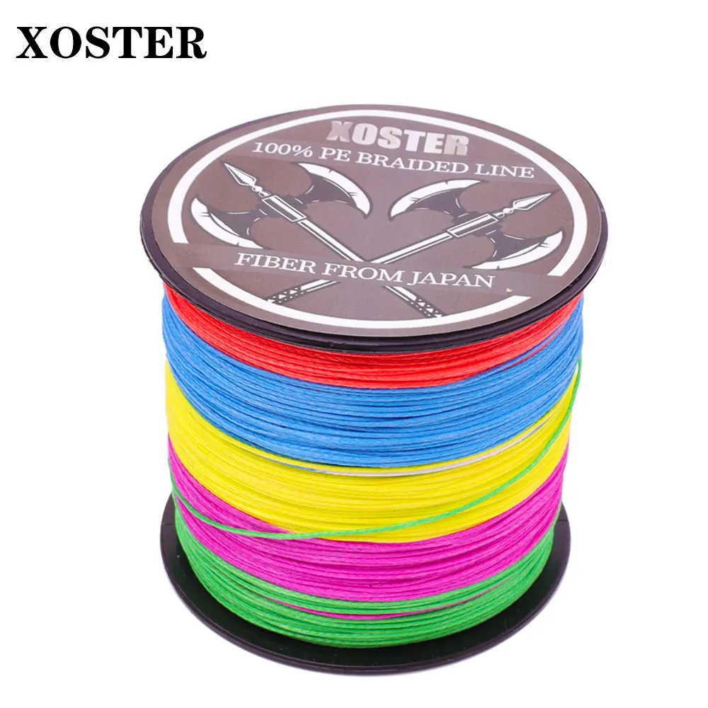 XOSTER braided line tali pancing benang 100M Super Powerful Blue